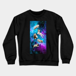 Dogs in Space!!! Crewneck Sweatshirt